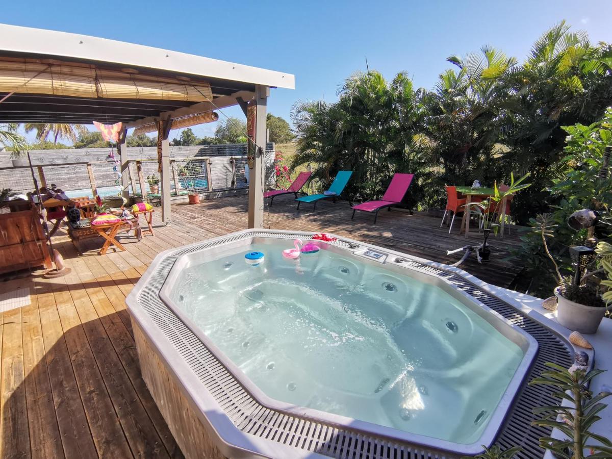 Bungalow La Perle - Jacuzzi - Piscine Сен-Франсуа Екстер'єр фото